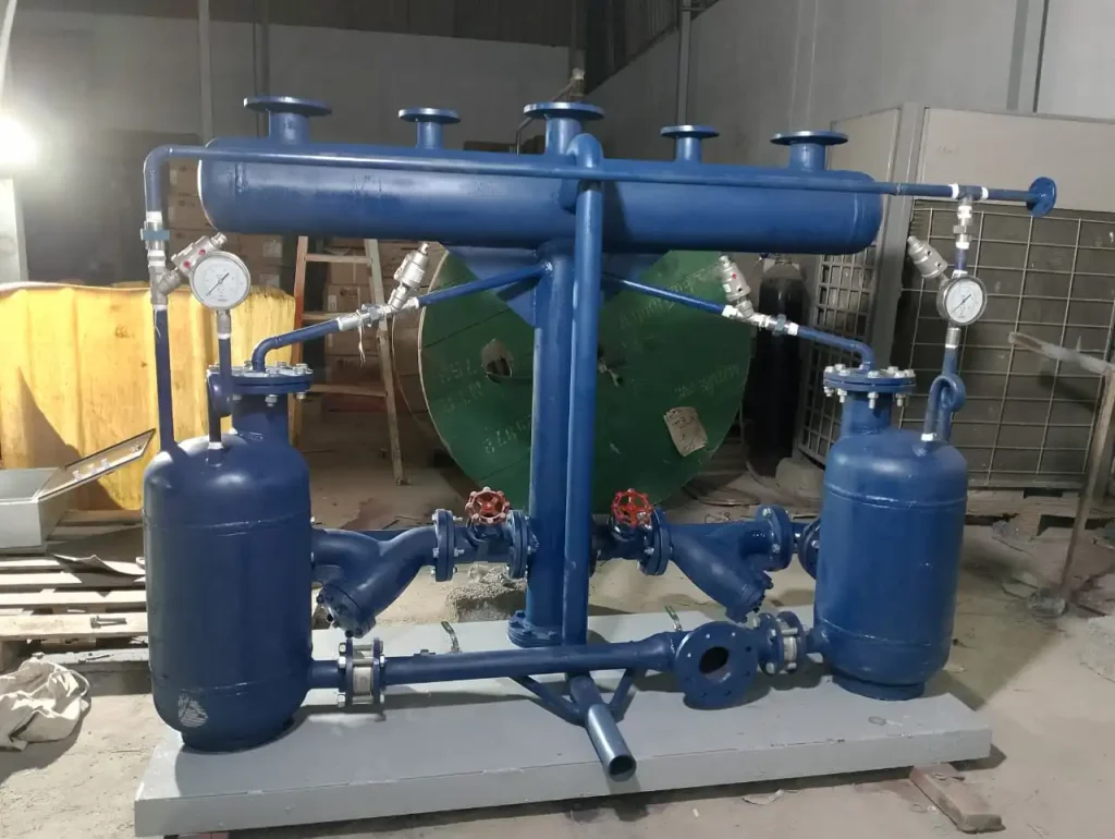Double vessel condensate pump used in industrial boiler systems.