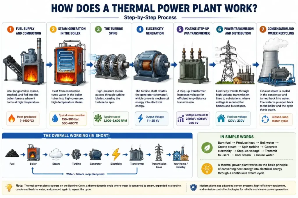 How Does a Thermal Power Plant Work