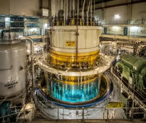 nuclear reactor core inside power plant